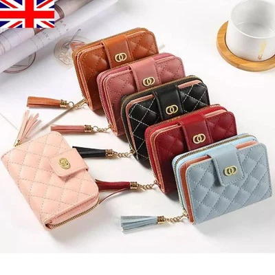 Blocking Purse Credit Card Wallet Zip Ladies Soft Leather Clutch Small Rfid New