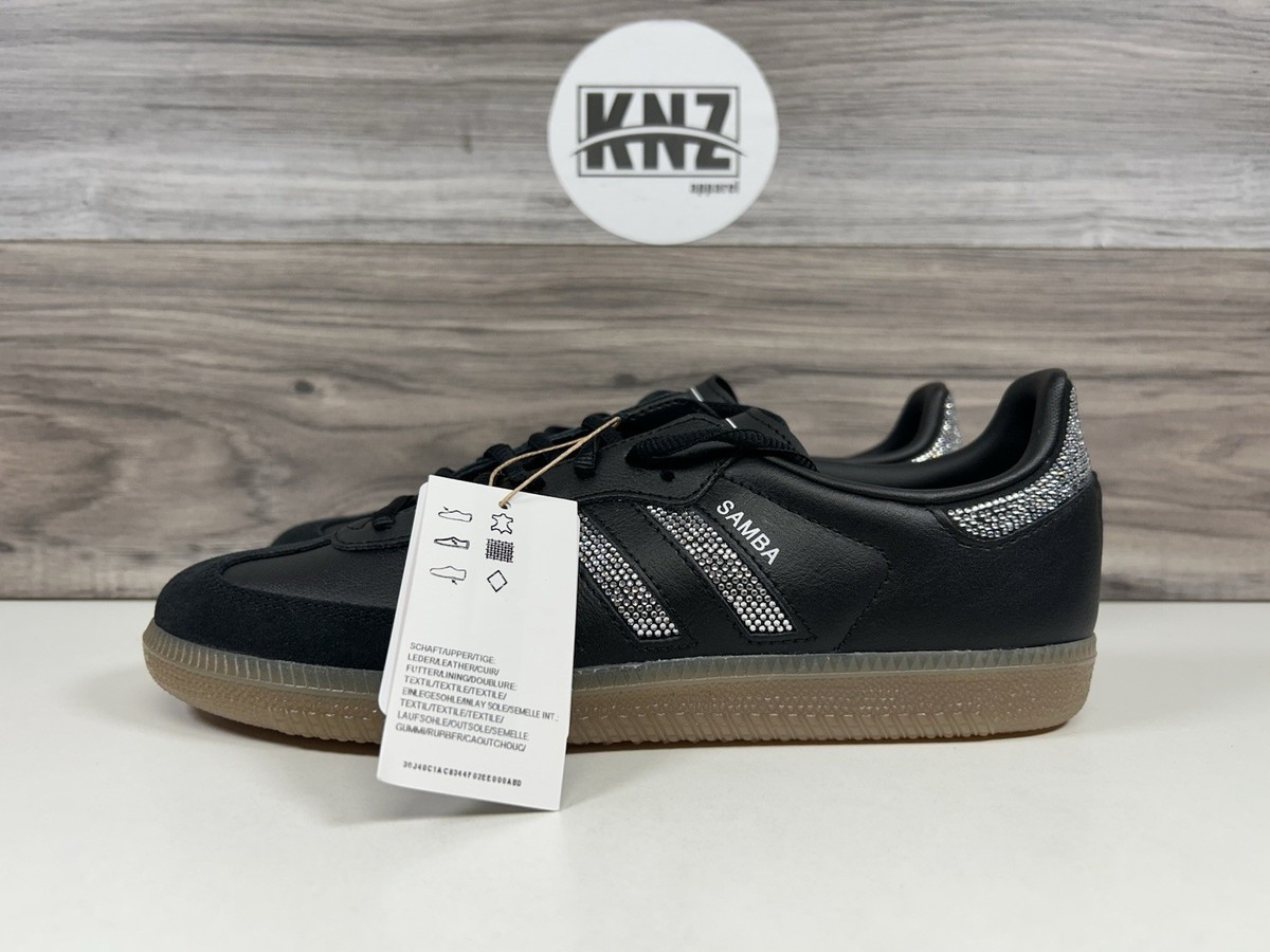 *Adidas SAMBA OG J 'Rhinestone' Black Classic Originals (KK1974) GS Women's