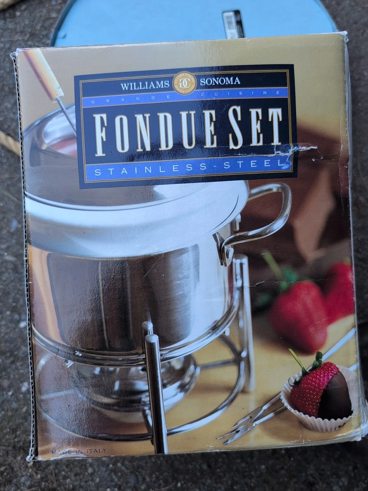 Williams Sonoma Stainless Steel Fondue Set