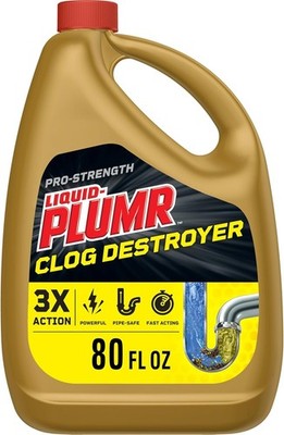 Liquid-Plumr Pro-Strength Full Clog Destroyer, Bathroom & Kitchen Sinks, Shower