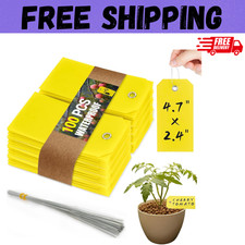 100Pcs Plastic Tags with Wires - Waterproof Shipping Tags with Wire Ties Blank