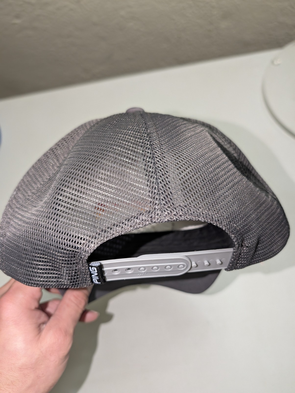 Ping Patch Snapback Mesh Back Trucker Hat One Siz… - image 5