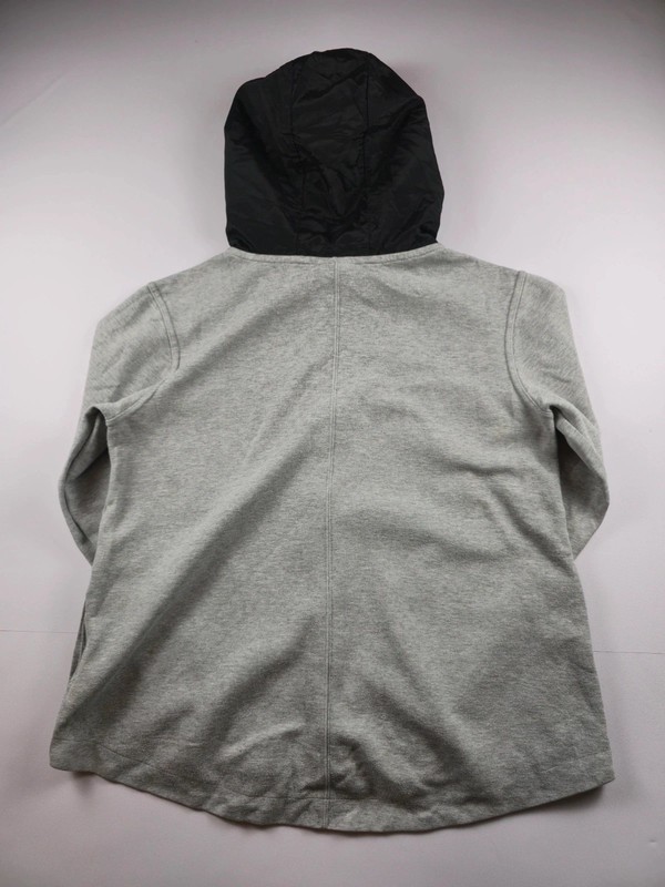 Nike Sportswear Full Zip Hoodie Sporty Grey Black Contrast Size S 328 image 10