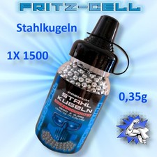 1 x Fritz-Cell 1500 Stahlkugeln 4,5 mm, Zinkbeschichtete BB&acute;s , Stahlrundkugel