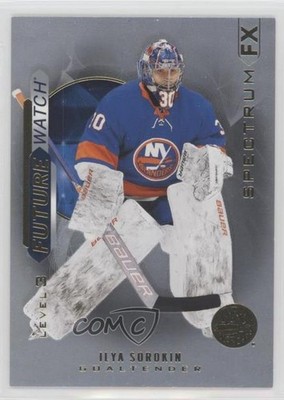 2020-21 SP Authentic Bounty Spectrum FX Future Watch Ilya Sorokin Rookie RC nd3