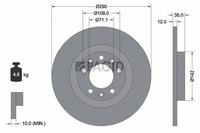 2X Bremsscheibe Pagid 55673NC FüR Opel Vivaro K0 Zafira Life Bus A18 P1UO Astra