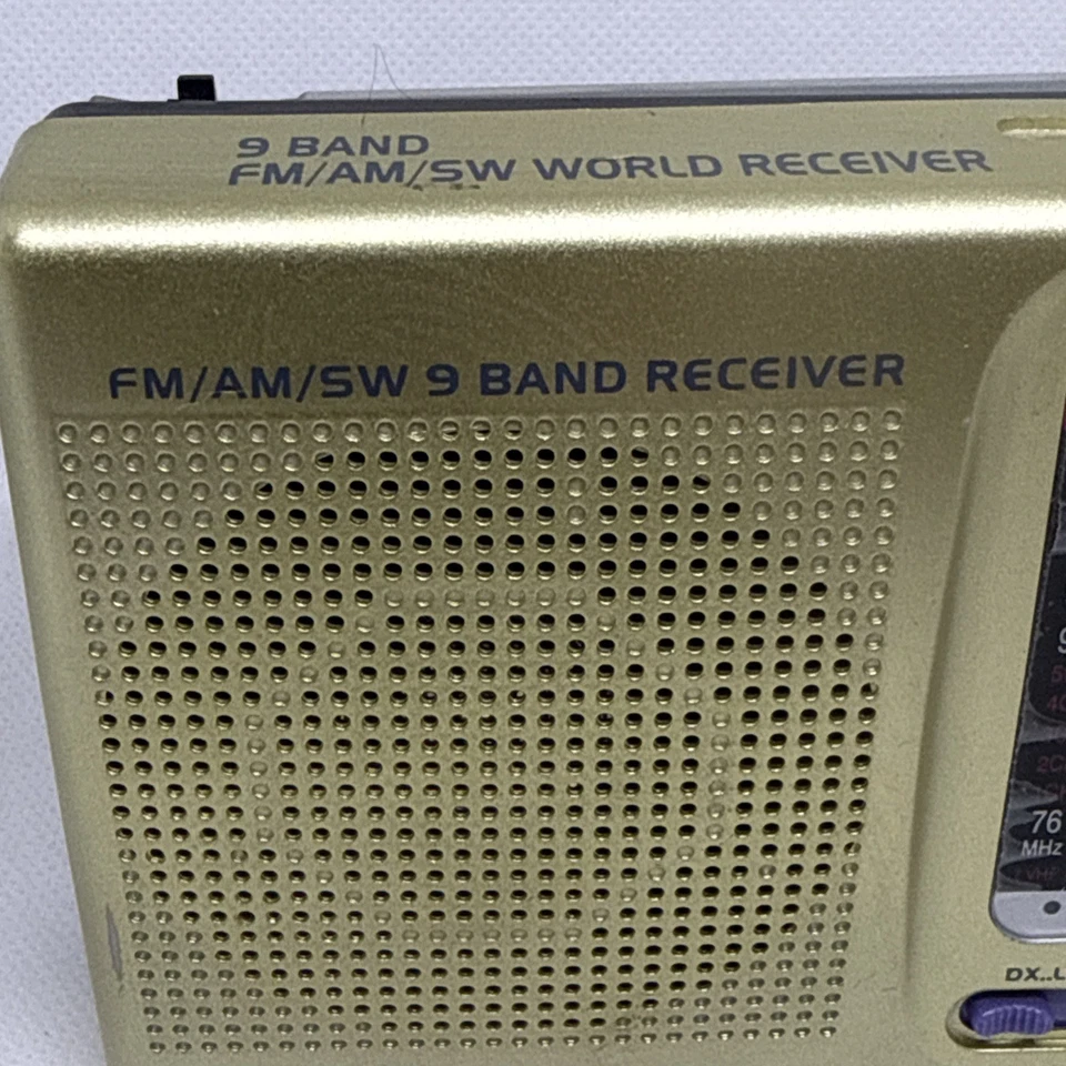 9-полосный ресивер FM/AM/SW World ресивер протестирован и работает с ремешком + антенна - Изображение 2 из 4