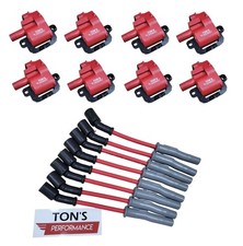 Tons Ignition Coil Gm Small Block Ls Ls1 Corvette Camaro 97-04 Msd Plug Wires