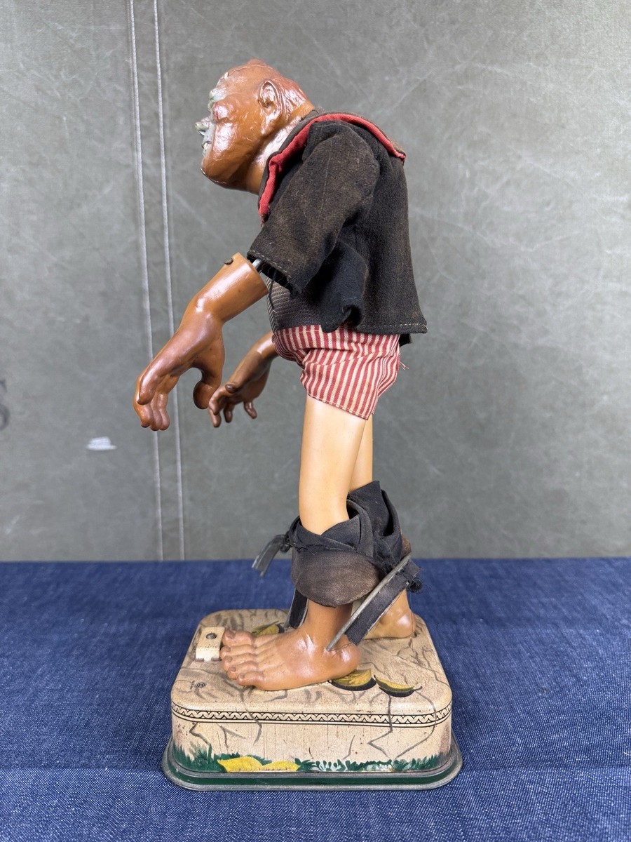 60s ROSKO フランケンシュタイン MONSTER ビンテージ アメトイ Vintage Rosko Blushing Frankenstein 60s Battery Op Tin Toy Litho