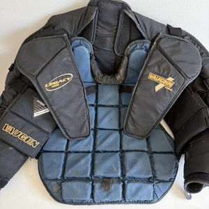 Vaughn Legacy 1400 Goalie Chest Arm Protector Large Black Blue Padded Ice Hockey