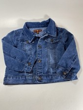 7 for all Mankind Jean Jacket Baby Toddler Size 24 Month Blue Denim Snap Closure