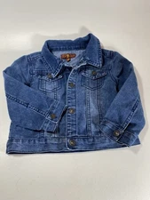 7 for all Mankind Jean Jacket Baby Toddler Size 24 Month Blue Denim Snap Closure