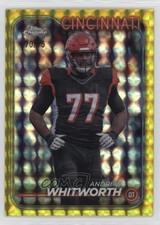 2024 Topps Chrome Yellow Geometric Refractor 70/75 Andrew Whitworth #30 4f5