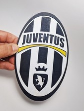 quadro stemma emblema squadra di calcio JUVENTUS in legno misure 20x12 cm 