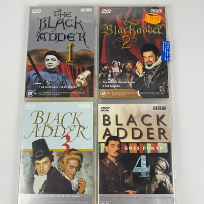 The Black Adder: Complete Series 1 - 4  (DVD 1983 4 discs) Rowan Atkinson Reg 4