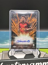 2024 Topps UEFA Euro Chrome Soccer Black Lazer Orange /25 Autograph Openda