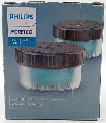 Philips Quick Clean Pod Cartridge 5.41 Fl Oz Shaver Cleaning Solution Pack of 2