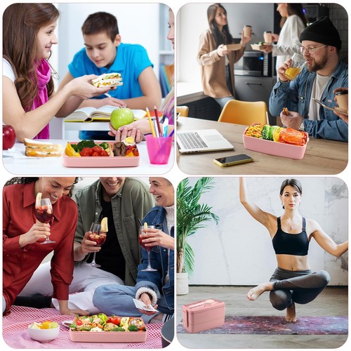 35 Pezzi Bento Box Kit Lunch Box Giapponese a Prova di Perdite Bento Lunch Box per Bambini Adul... - Foto 7 di 7