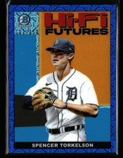 Spencer Torkelson 2022 Bowman Hi-Fi Futures Mojo Blue Refractors #/150 Tigers