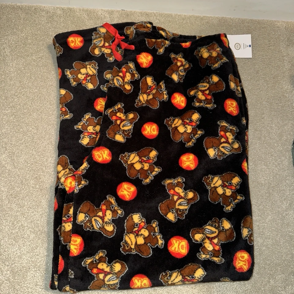 Pantalones de salón para dormir Marios Nintendo Gaming Donkey Kong polar XL Foto 4 de 4