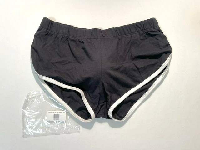 Go Softwear Size L California Split Jogging/Work-out Shorts -Black/White