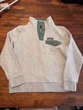 Patagonia Organic Cotton Quilt Snap-T Gray Pullover Women's Xsmall