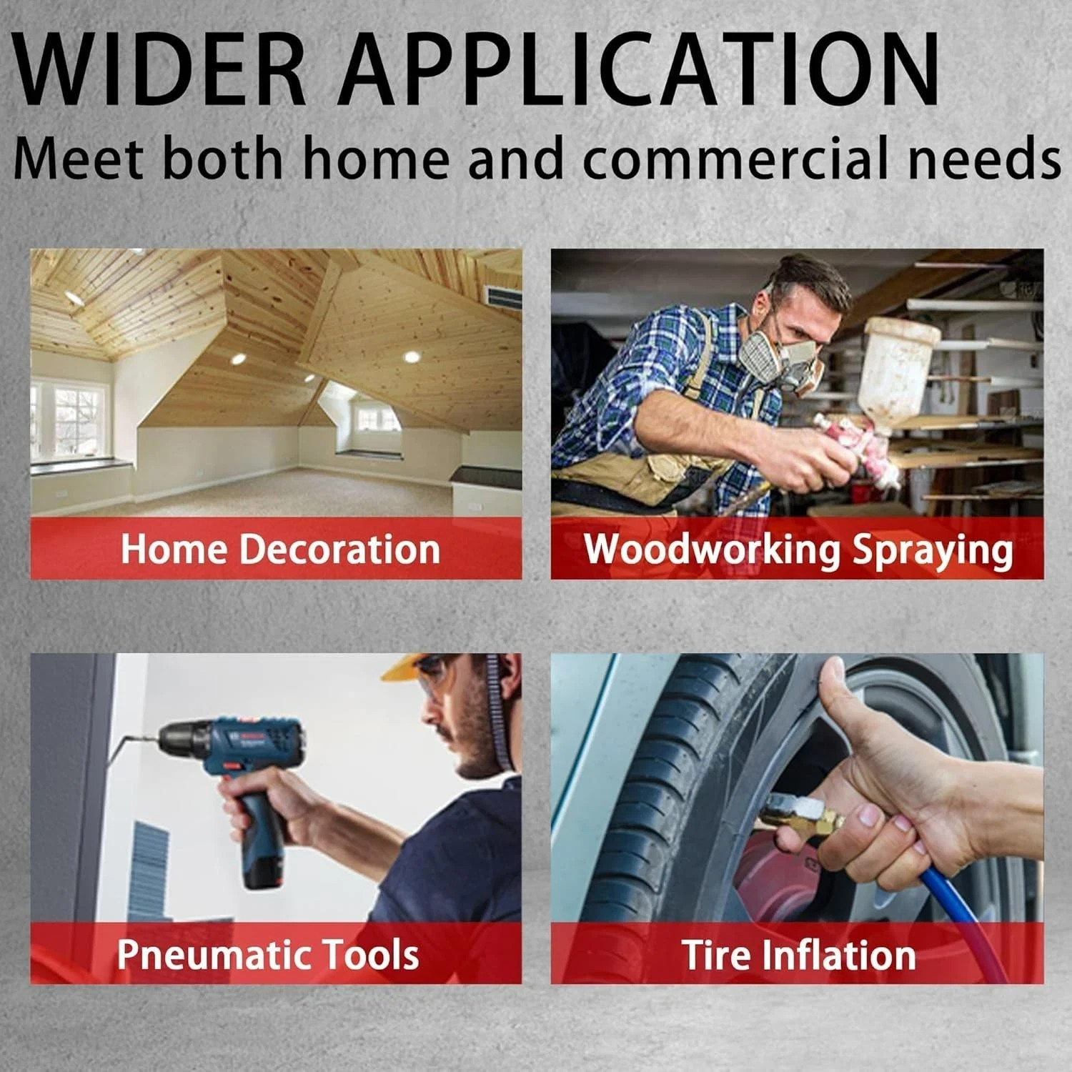 Ultra-Quiet Air Compressor for Spray Painting – Low Noise, High Efficiency