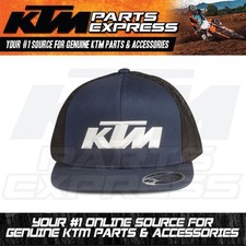 NEW KTM NAVY SNAPBACK LOGO TRUCKER CAP POLYESTER 53 /COTTON 43 3PW250054000