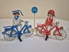 Vintage Playmobil #3573 1983 Couple on Bicycles (RARE COMPLETE)