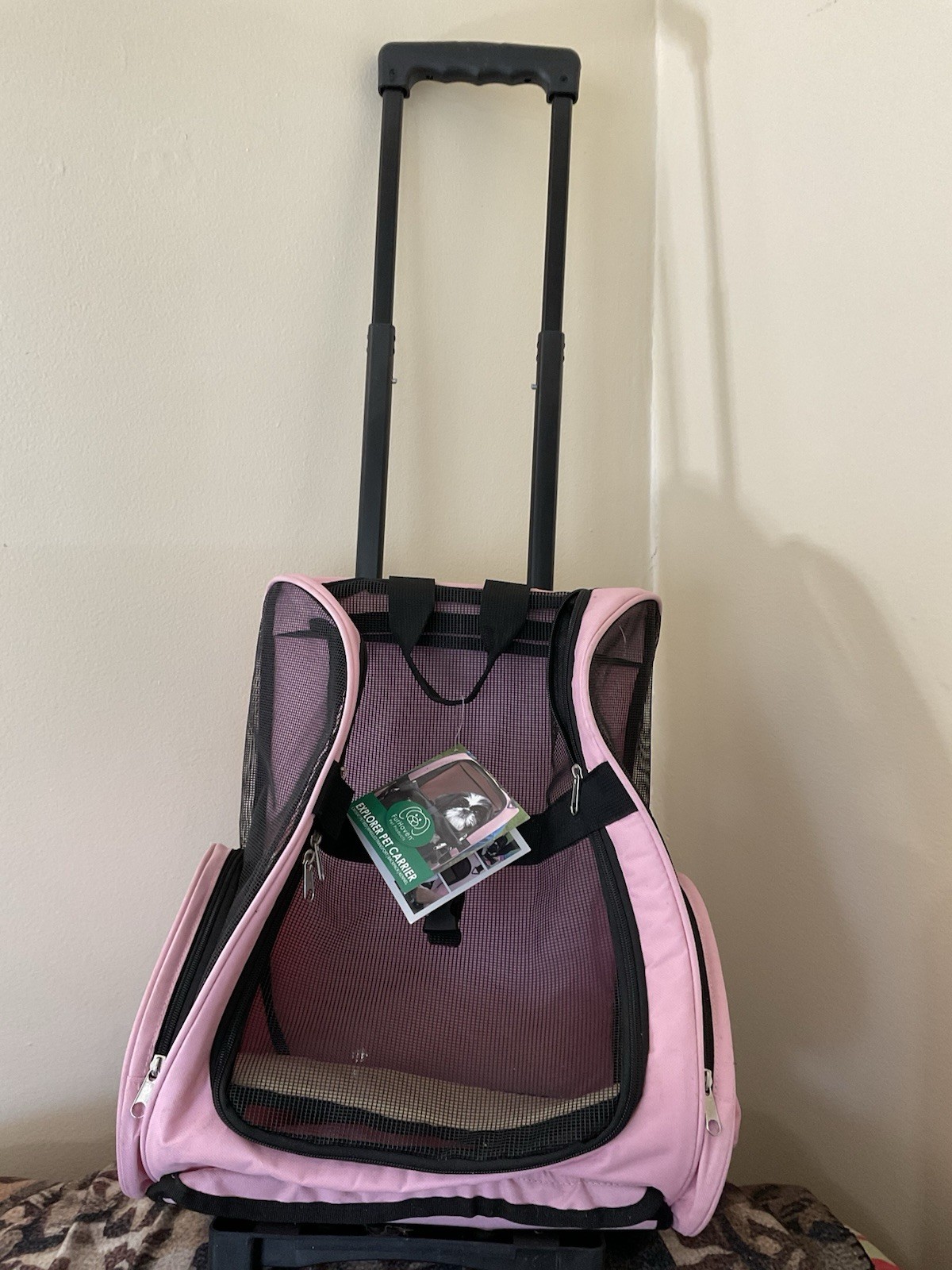 Fur Haven Pet Carrier Back Pack Stroller Kennel Bed for Smal