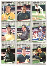 Lot Of (21) 1989 Fleer Baseball Cards - Oakland Athletics