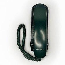 Sony IT-B3 Vintage Corded Telephone Green Wall/Desk Mount Landline Phone
