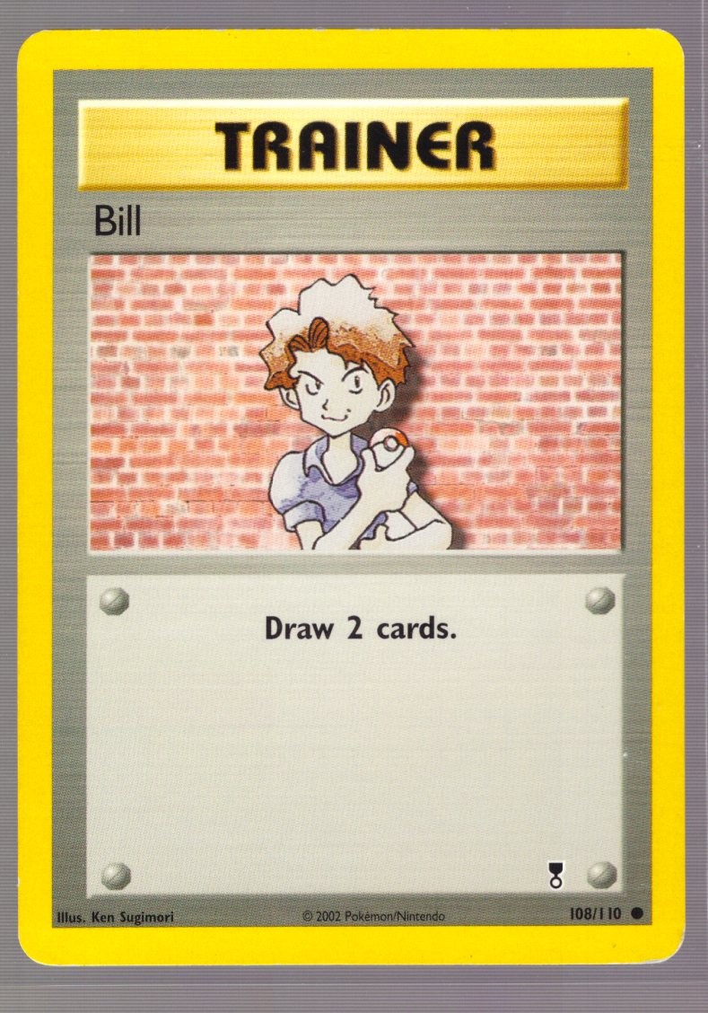 Pokemon Bill 108/110 Pokemon 2002 Legendary Collection