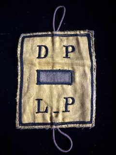 Rare BRASSARD DEFENSE PASSIVE WW2 DP Ligues Patriotes L P 1939 Galon