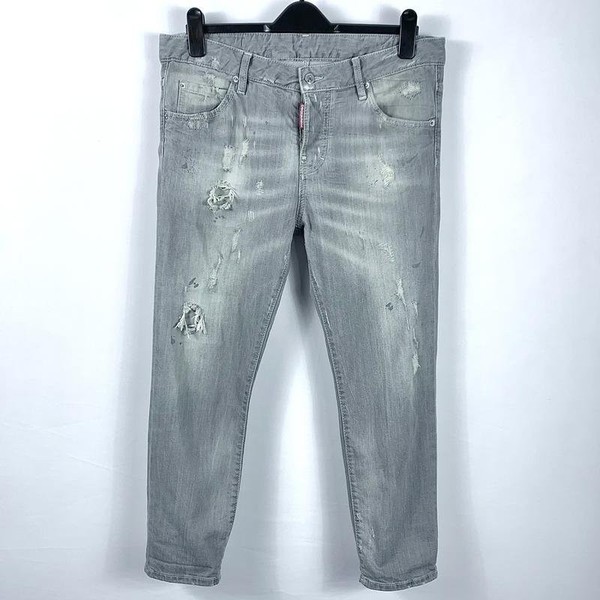 Men Dsquared² Jeans Grey Denim 33 / L / 48 #3MLA