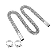 300cm Car Auto Air Parking Heater Exhaust Pipe with 2 Clamps Exhaust Hose6543