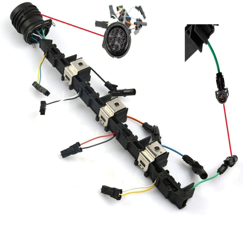 Faisceau injection Tdi 170 câblage injecteur pour Golf V Jetta