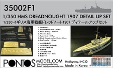 PONF35002 1:350 Pontos Model Detail Up Set - HMS Dreadnought 1907(ZVE kit)