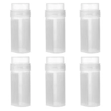  6pcs Coplin Staining Jar: 5-Slide Capacity Glass Tank With Lid Plastic
