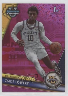 2023 Bowman U Chrome Fuchsia Mini-Diamond Refractor /150 Zaide Lowery #99 0a9a