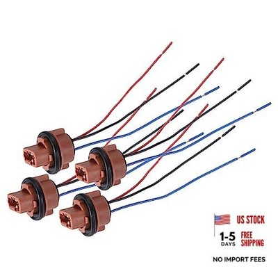 7443 T20 Bulb Sockets Wire Harness for LED Bulbs Turn Signal Lights Brake