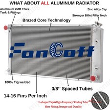 4-core Radiator Fit 1977-92 Cadillac Deville Fleetwood1977-79 Pontiac Catalina
