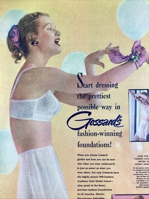 Atlanta GA Print Ad 1950 AJC Lingerie Girdle Gossard Courtaulds UK Nottingham