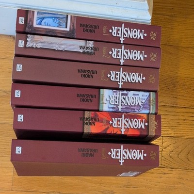 VIZ Monster Manga Comic Book Lot Vol 1-6 Naoki Urasawa Trade Paperback