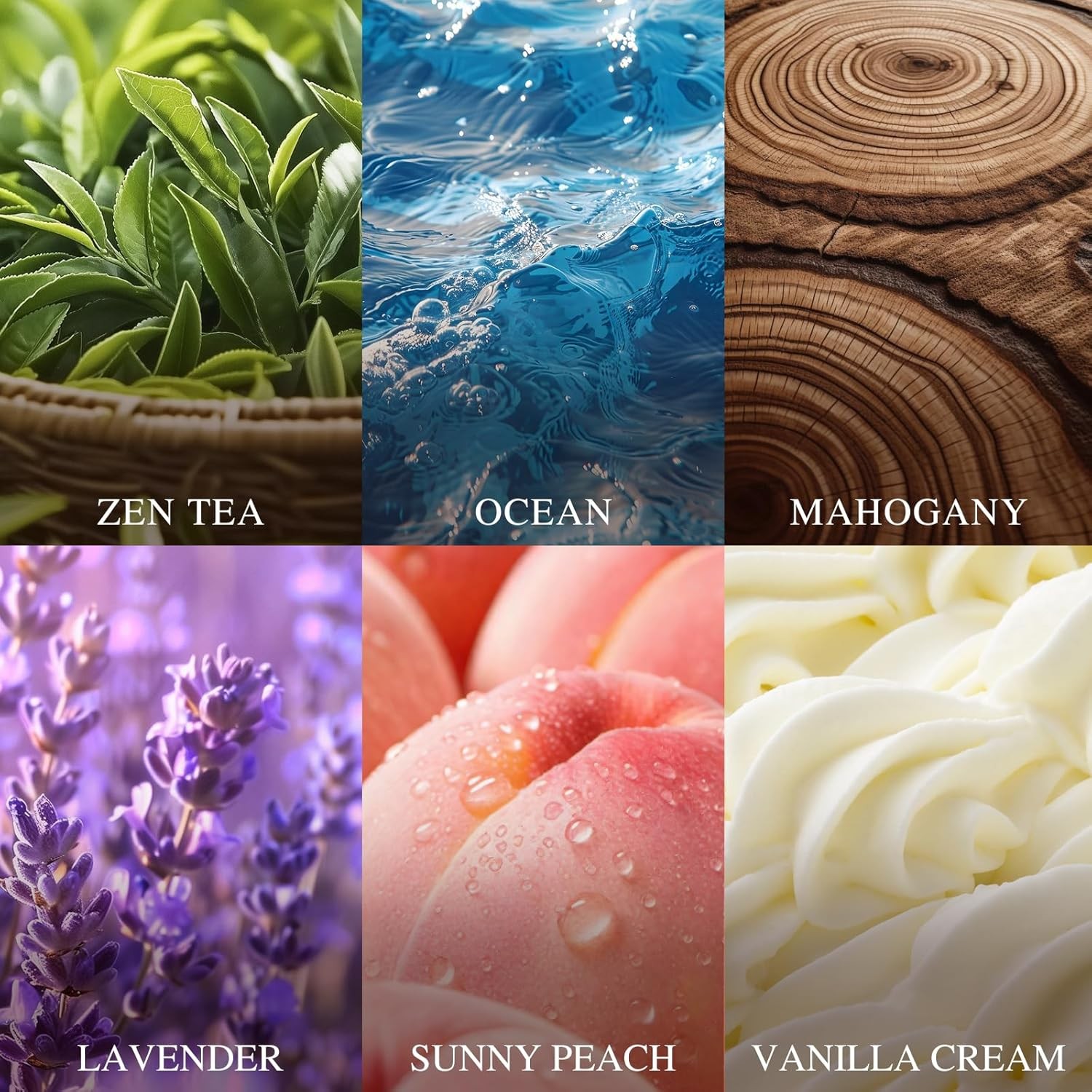 AROIC Car Air Freshener for Women, 6 Pack Air Freshener Diffuser, Hanging Air Fr