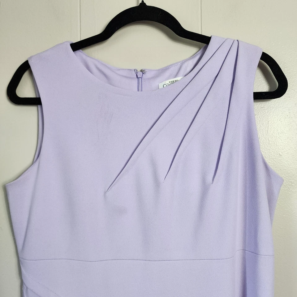 Calvin Klein Office Business Sheath Dress Lavender Purple 10 - Image 3 of 4
