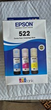 Genuine Epson 522 EcoTank Ink Bottles Combo Pack Cyan Magenta Yellow Exp 06/2029