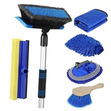 62'' Car Wash Brush with Long Handle, Scratch-Free Soft Bristles Sturdy Blue
