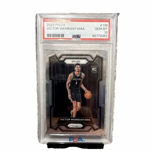Victor Wembanyama RC Base #136 PSA 10 Spurs Panini Prizm 2023-24