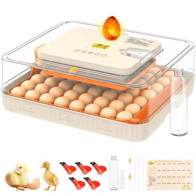 56 Egg Incubator for Hatching Chickens & Ducks, Auto Turning, Temp Control, Egg